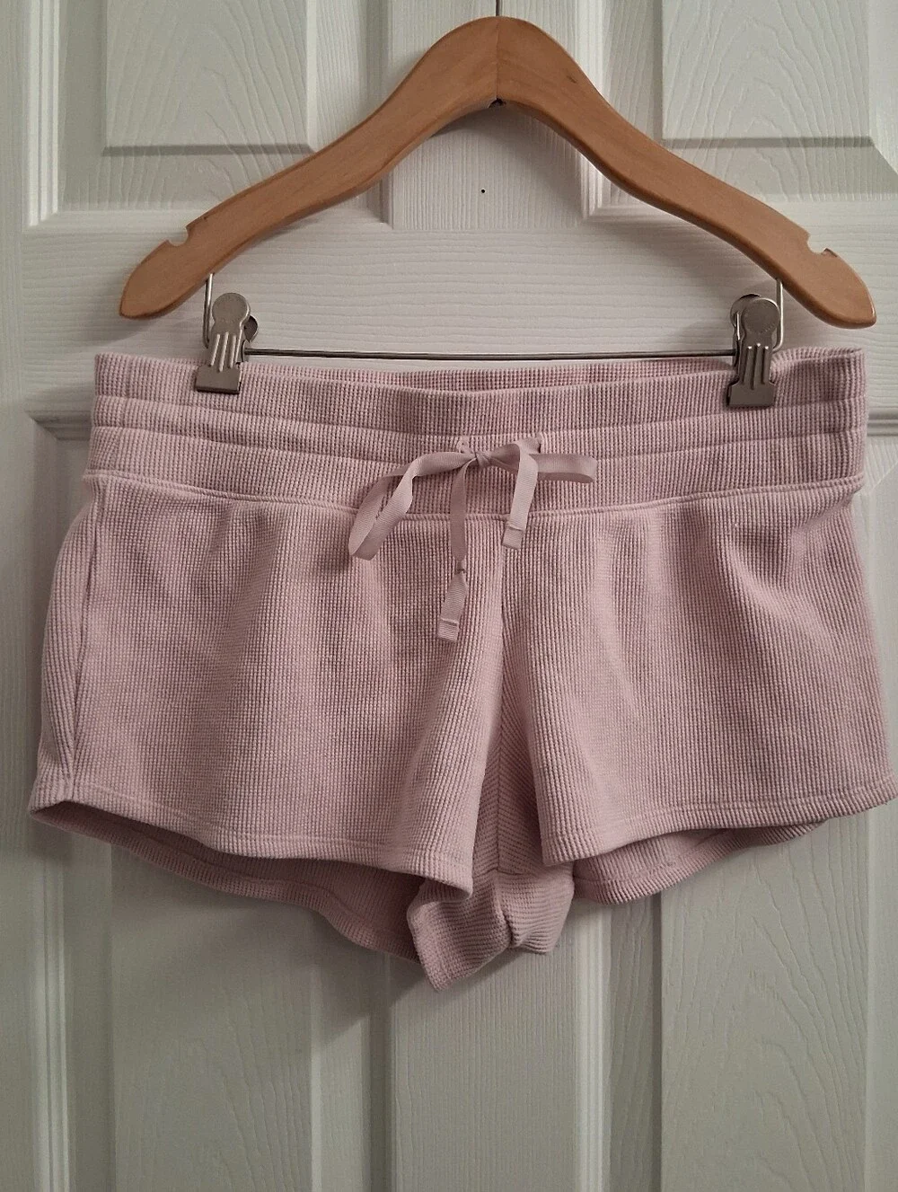 Gilly Hicks Lounge Shorts Pink Medium Waffle Knit